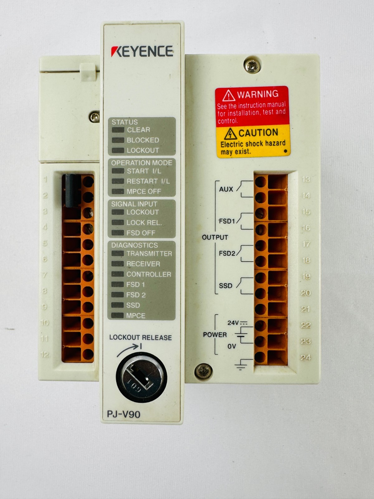 Keyence PJ-V90 Safety Light Curtain Main Controller
