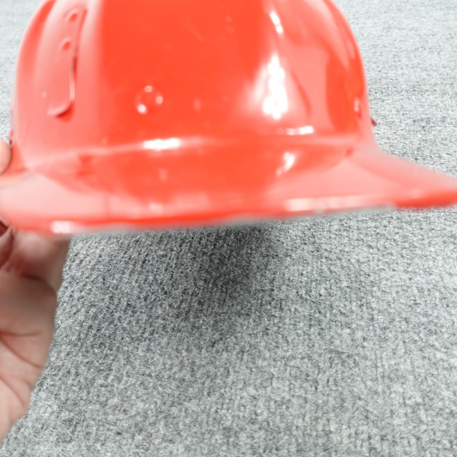 Aluminium Hard Hat Fibre-Metal SuperLite Helmet Red Government Embossed USA