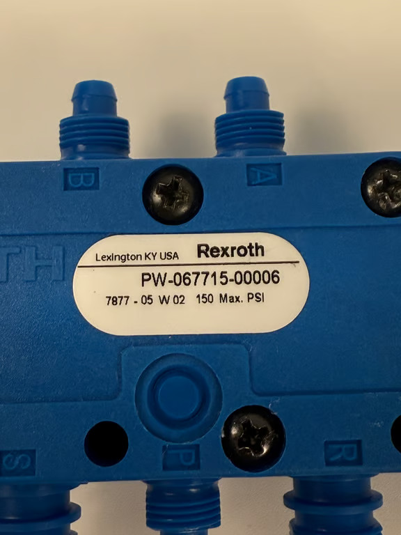 Rexroth PW-067715-00006 Pneumatic Directional Valve 24 VAC 150 PSI (Series 740)