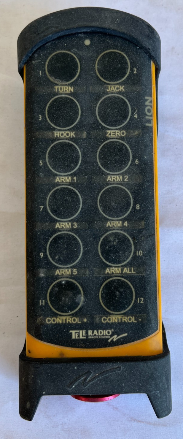 Tele Radio Lion 12 Button Industrial Remote Control Transmitter Used Spare Unit