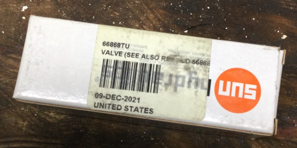 TEREX 66868 VALVE D/L