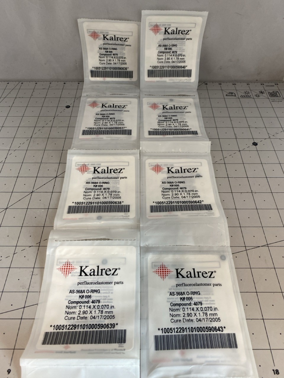 Kalrez AS-568A K#006 O-Ring Compound 4079 Novellus 22-00632-00