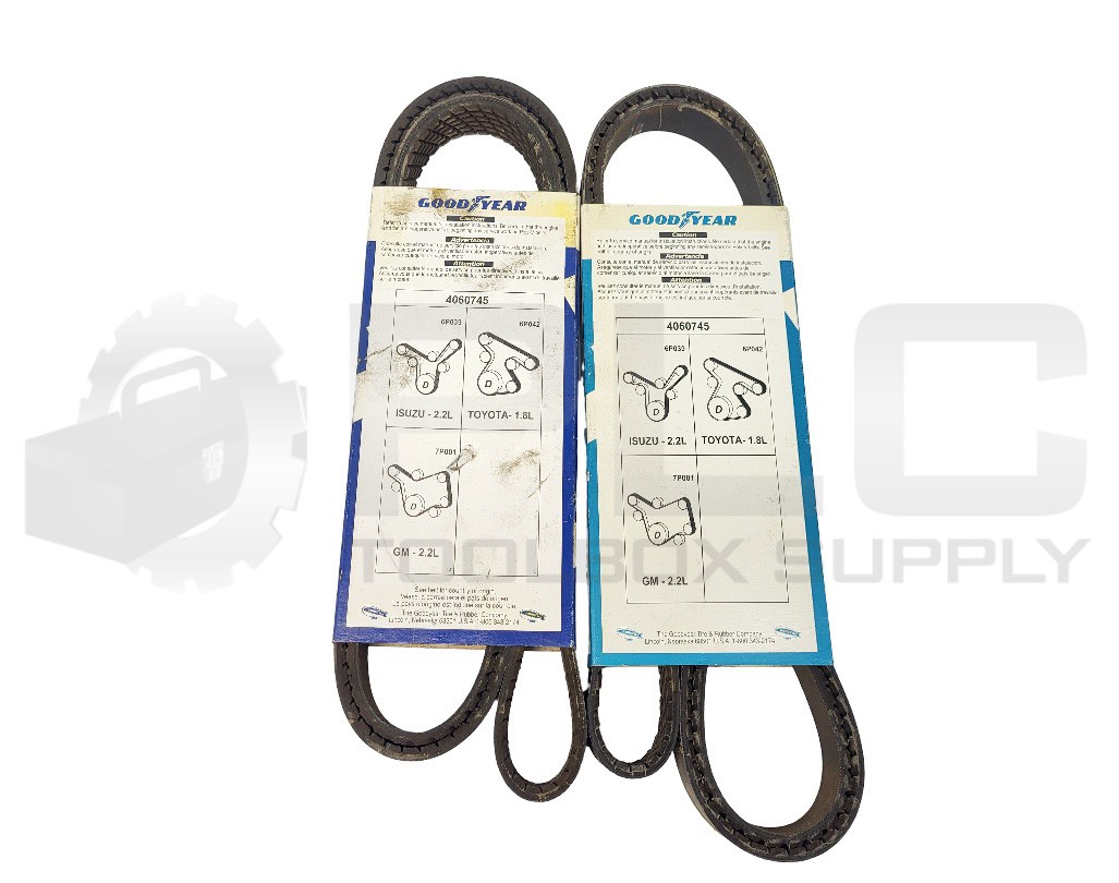 NEW LOT OF 2 GOODYEAR 6PK1890 GATORBACK POLY-V SERPENTINE BELT 6-RIB, 1890MM