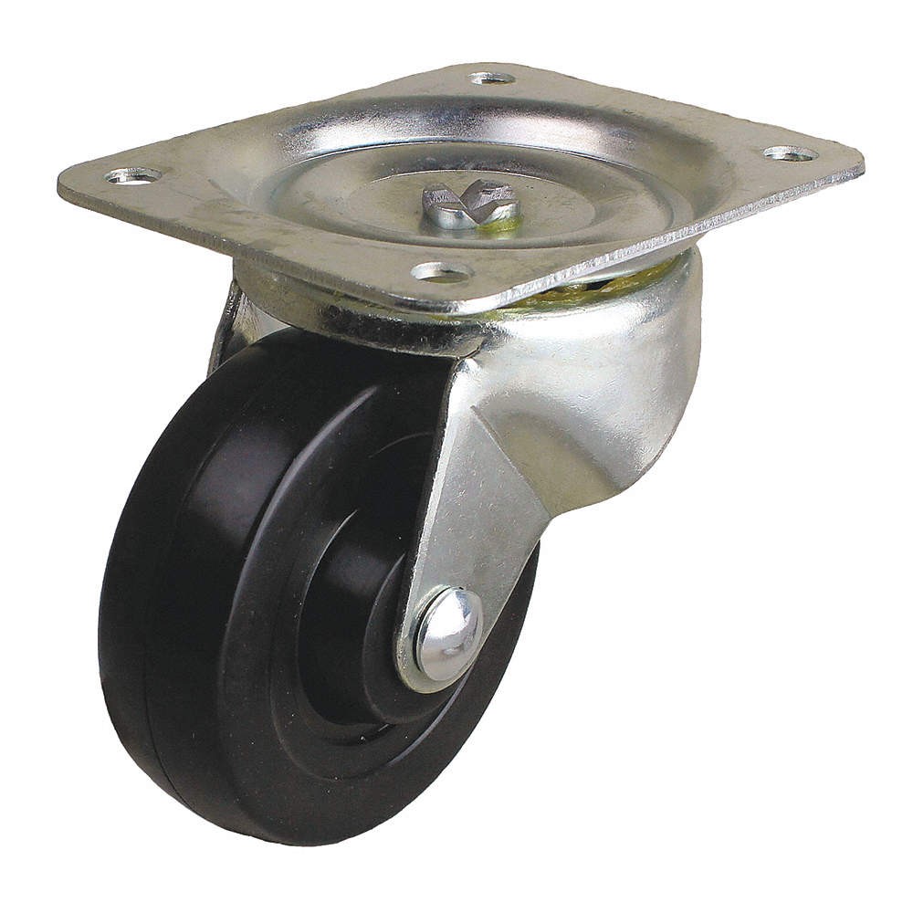 APPROVED VENDOR P2S-R040G-P Standard Plate Caster,Swivel,225 lb. 33H787