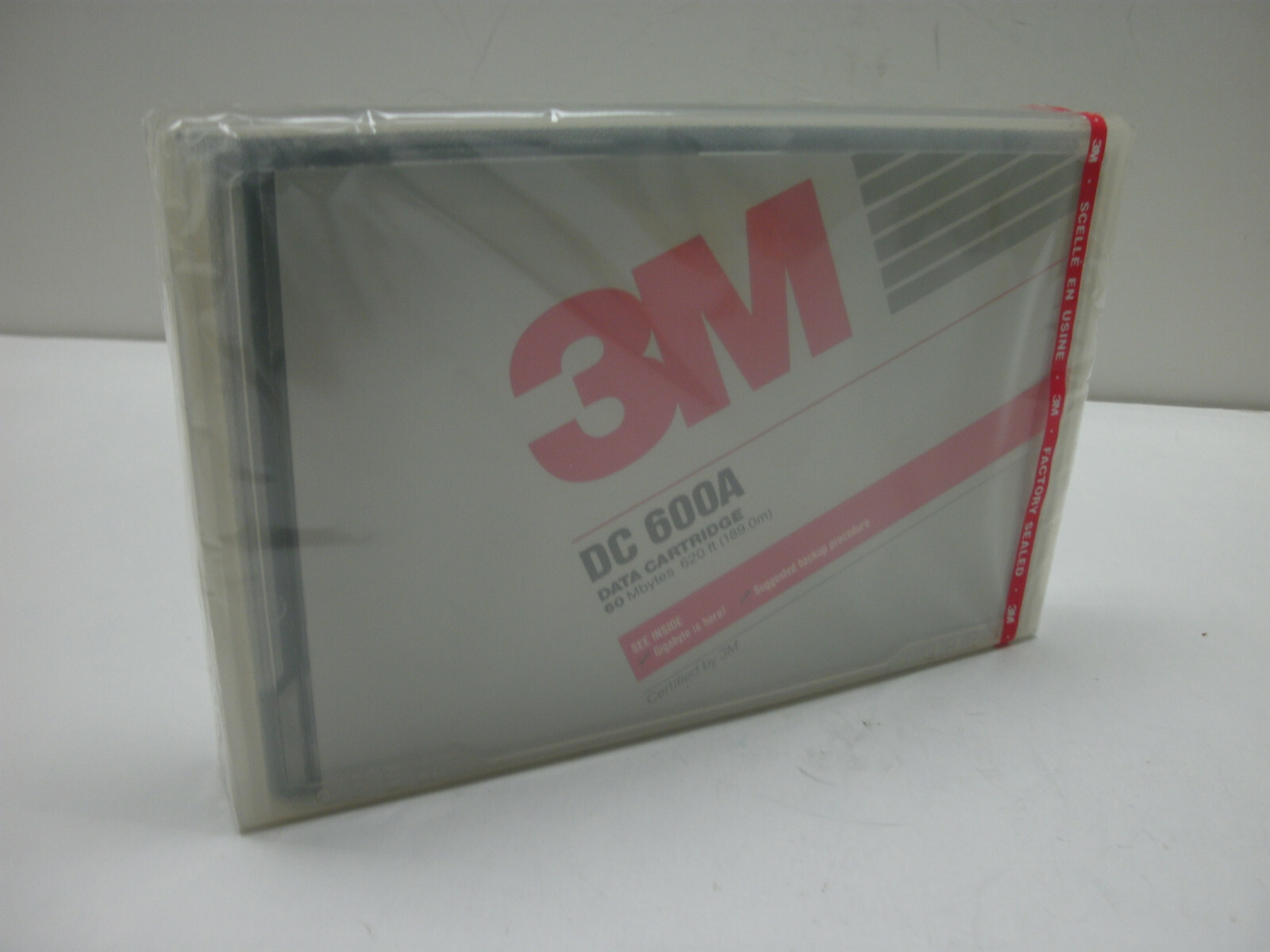 3M DC 600A DATA CARTRIDGE 60 MBYTES 620 FT (189.0m) FACTORY SEALED NEW IN BOX