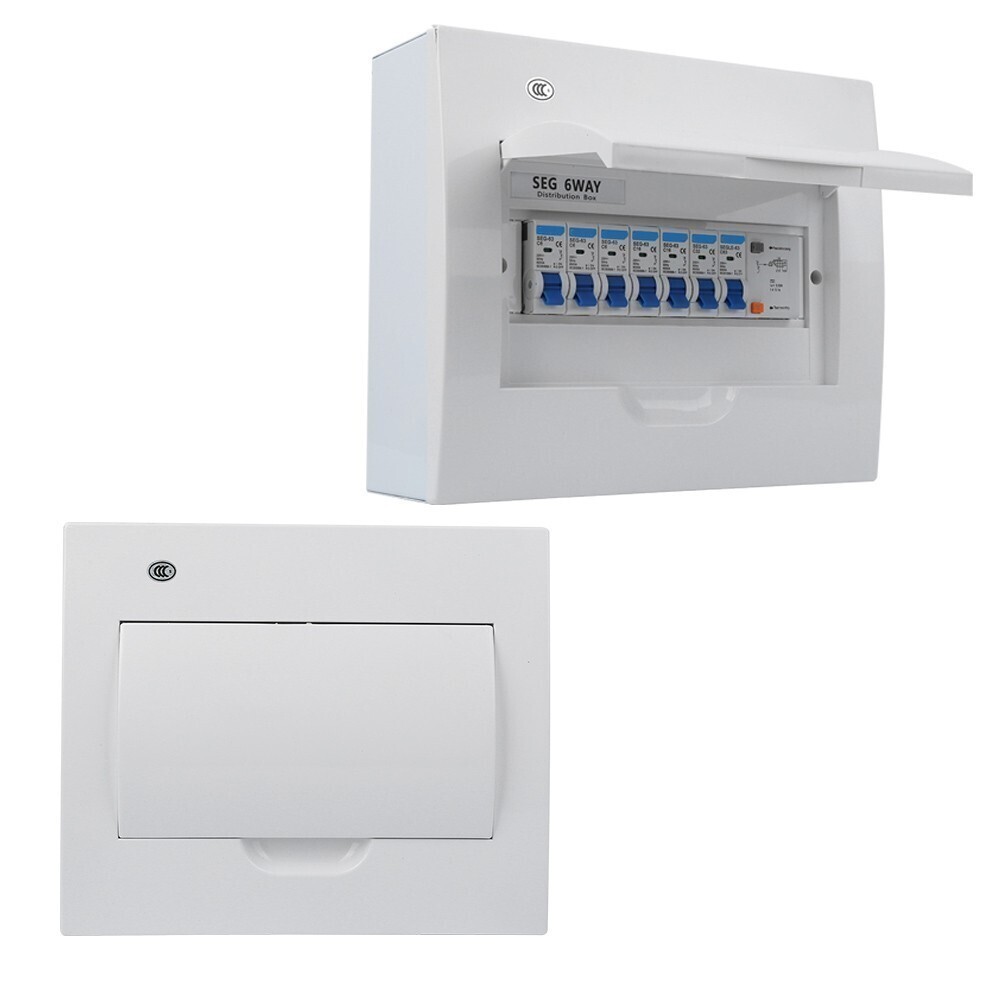 Circuit Breaker Small 6Way Leakage Protection 63A 30mA RCD+4MCB