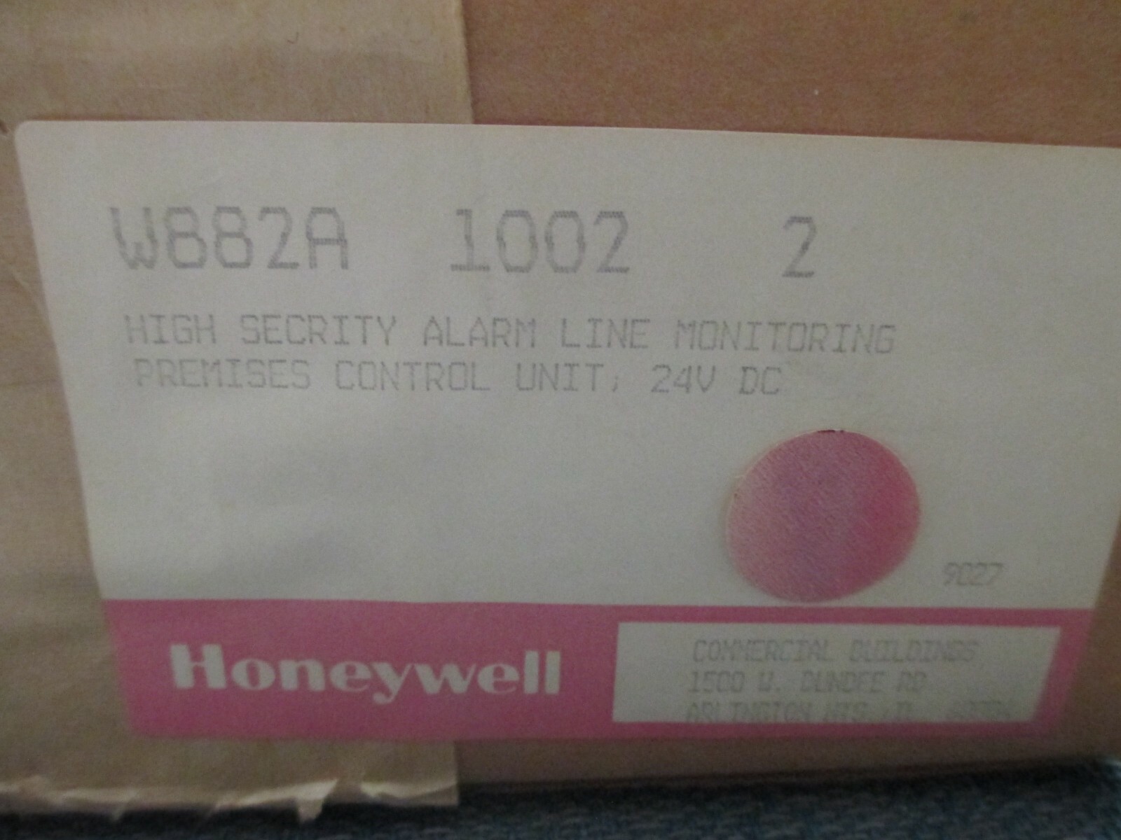 Honeywell W882A1002 14001359-002