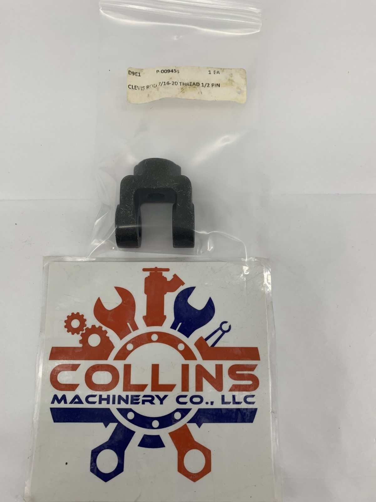 Lantech P-009455 Clevis Rod 7/16-20 Thread 1/2 Pin