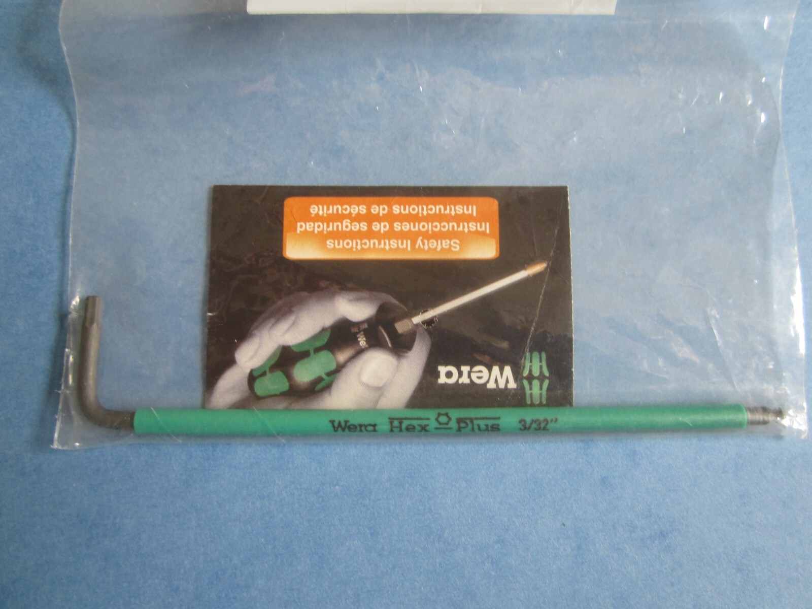 Quantity (5) Wera 1X950 SPKL Hex Plus SW 3/32″
