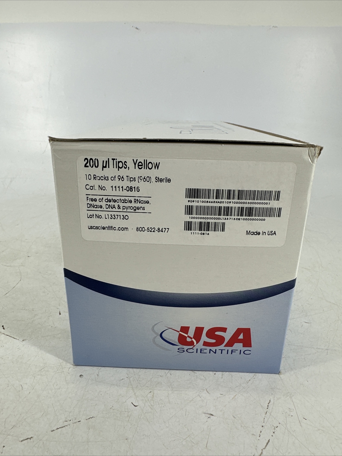 USA Scientific 1111-0816 TipOne 200 ul Tips 10 Racks of 96 Sterile 960 Total NEW