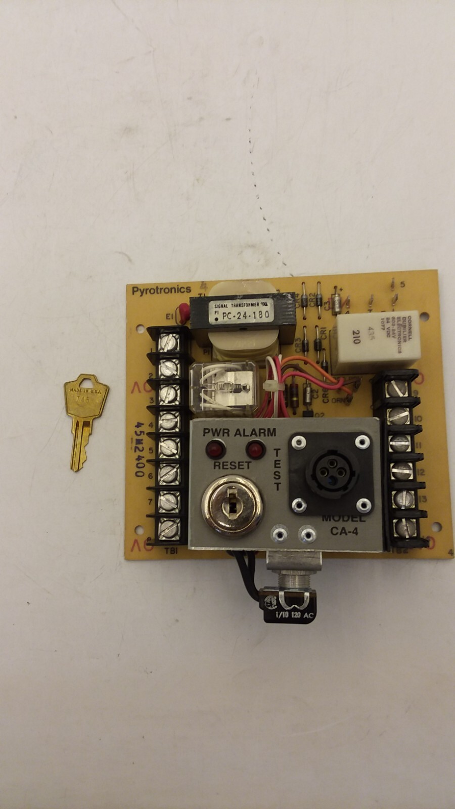 PYROTRONICS 580-119675 CIRCUIT BOARD MODULE (REV. 5) W/KEY