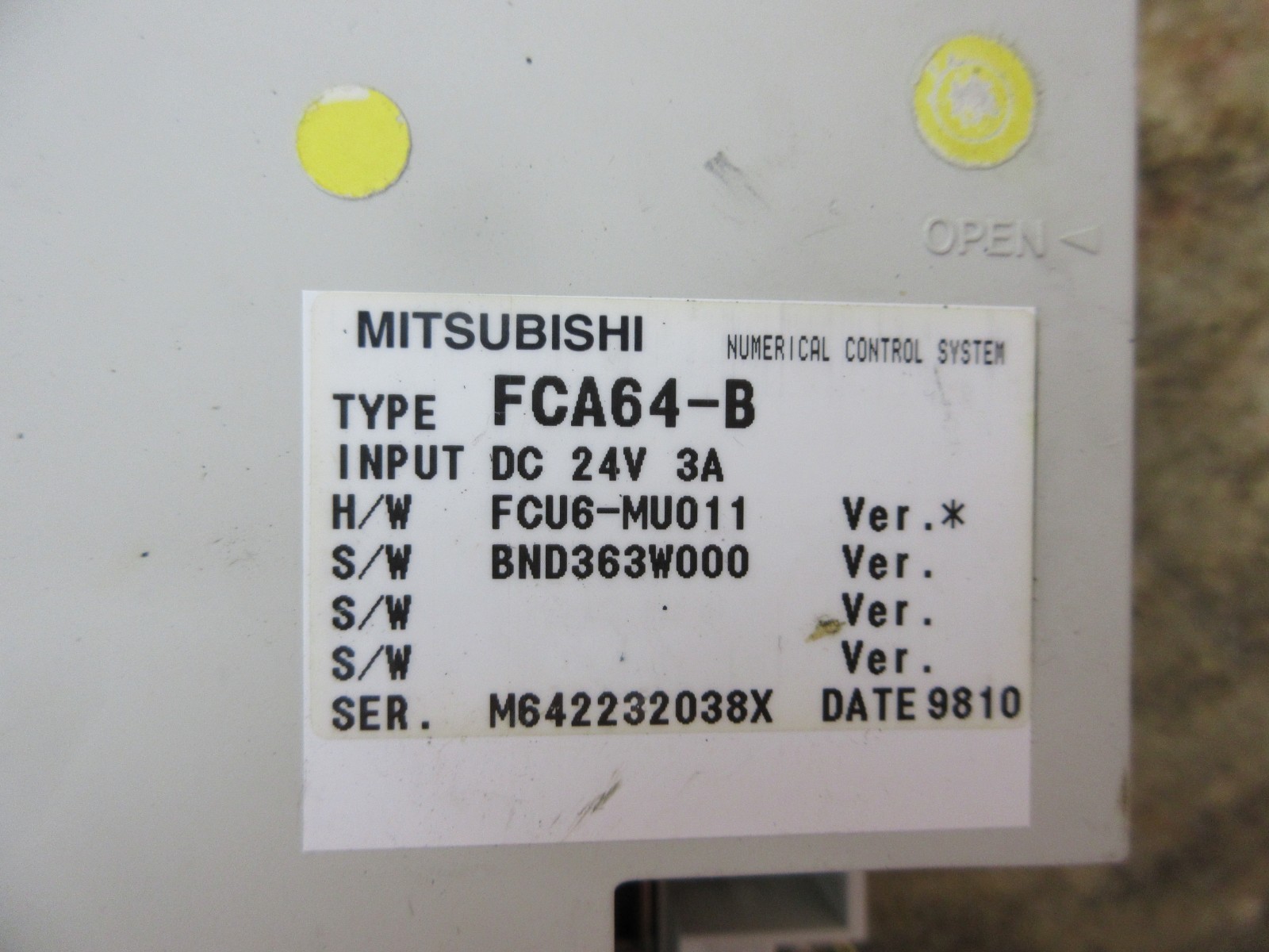 *SPECIAL PRICE* MITSUBISHI FCA64-B FCA64-B FCU6-MU011 BND363W000 HR531