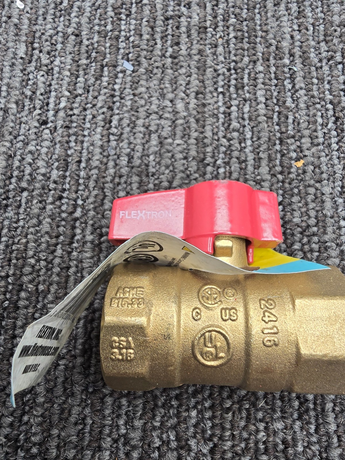 (QTY 3) Flextron FTGV-34F34F Gas Ball Valve 3/4″ FIP x 3/4″ FIP