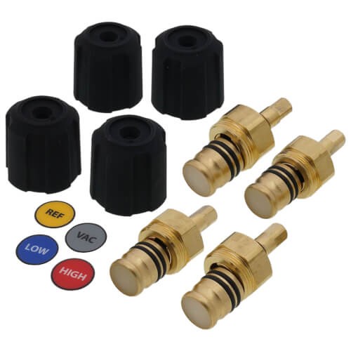 Fieldpiece RSMANK8 1/2″ Valve & Knob Kit Brass NPT Connection
