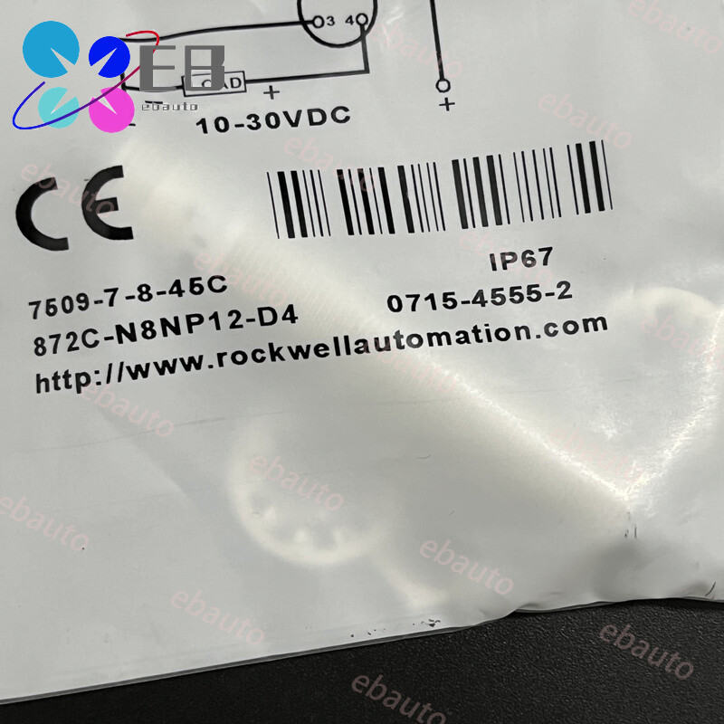 1* Inductive Proximity Sensor 10…30VDC 200mA For Allen-Bradley 872C-N8NP12-D4