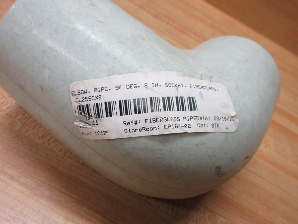 NOV Fiber Glass Systems CL255CX2 Fibercast Pipe Elbow 255-CX2