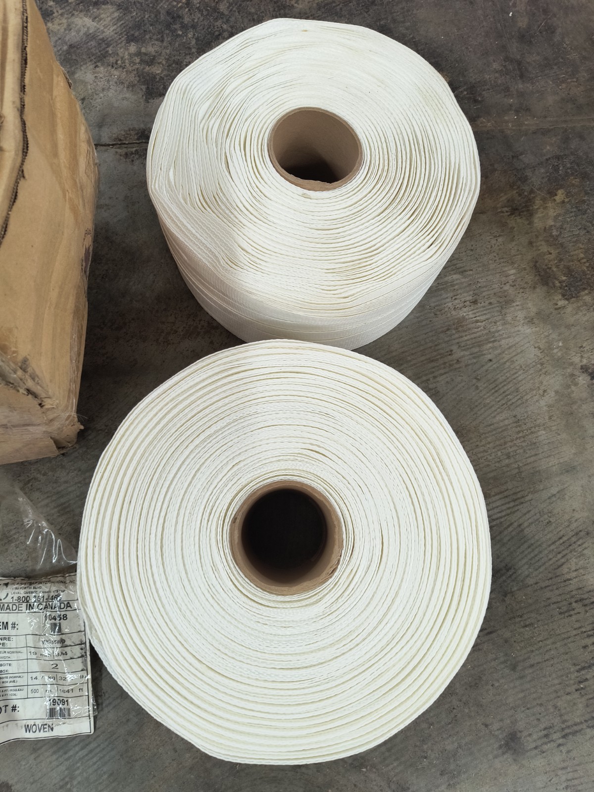 (2 Rolls) Caristrap 10458 Woven Polyester Strapping 3/4″ x 1,641 Feet Per Roll