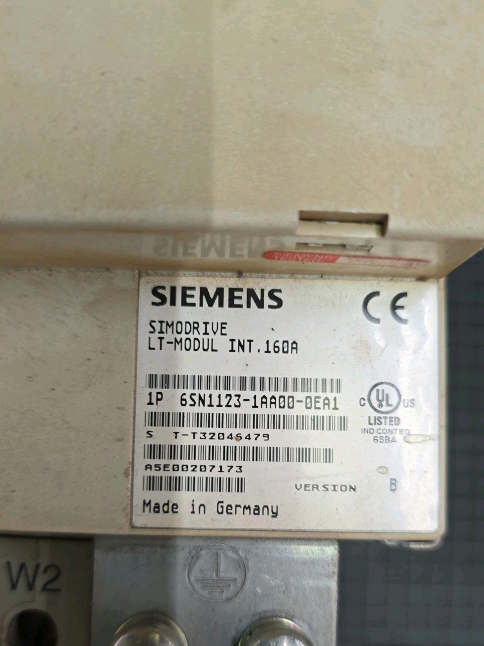 Siemens 1P 6SN1123-1AA00-0EA1 VER.B, WITH CARD 1P 6SN1118-0DG21-0AA0 VER. C