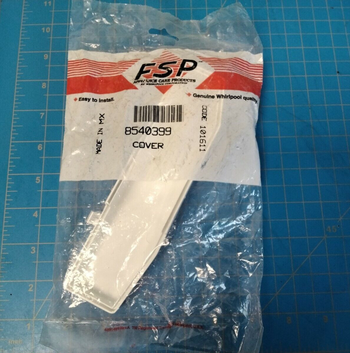 Genuine 8540399 Whirlpool Washer Cover