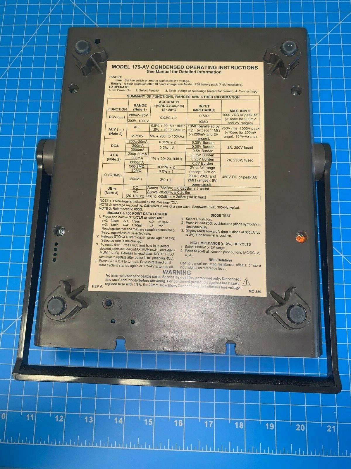 KEITHLEY 175-AV Autoranging Digital Multimeter