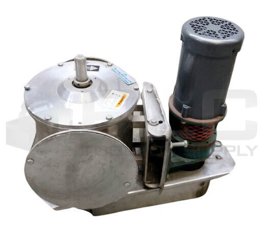 KICE VBS VBS10X8 TER ROTARY AIRLOCK VALVE, STAINLESS STEEL, w/ BALDOR VM3538