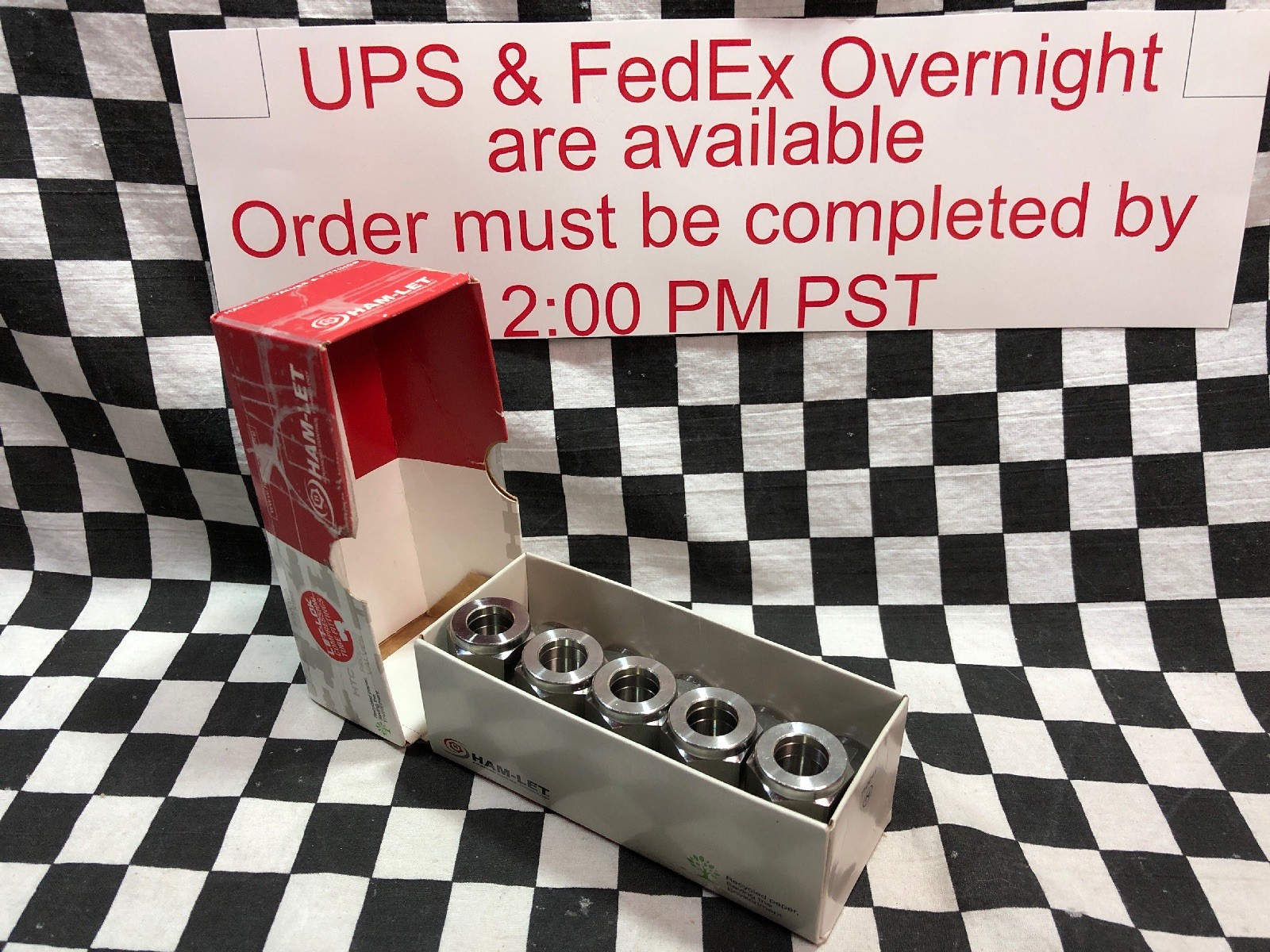 LOT OF 5 HAM-LET ELBOW UNION 1/2″, 765LSS1/2, ShipSameDay#1325N1