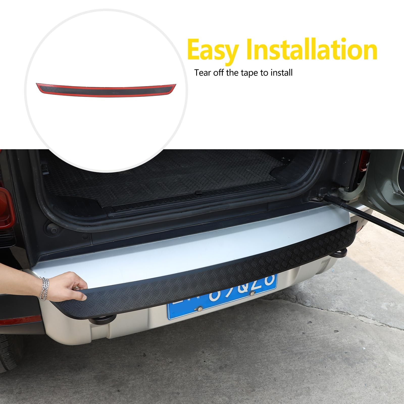Bekantogy Car Rear Bumper Guard Trim Defender Exterior Kit Automotive Exterio…
