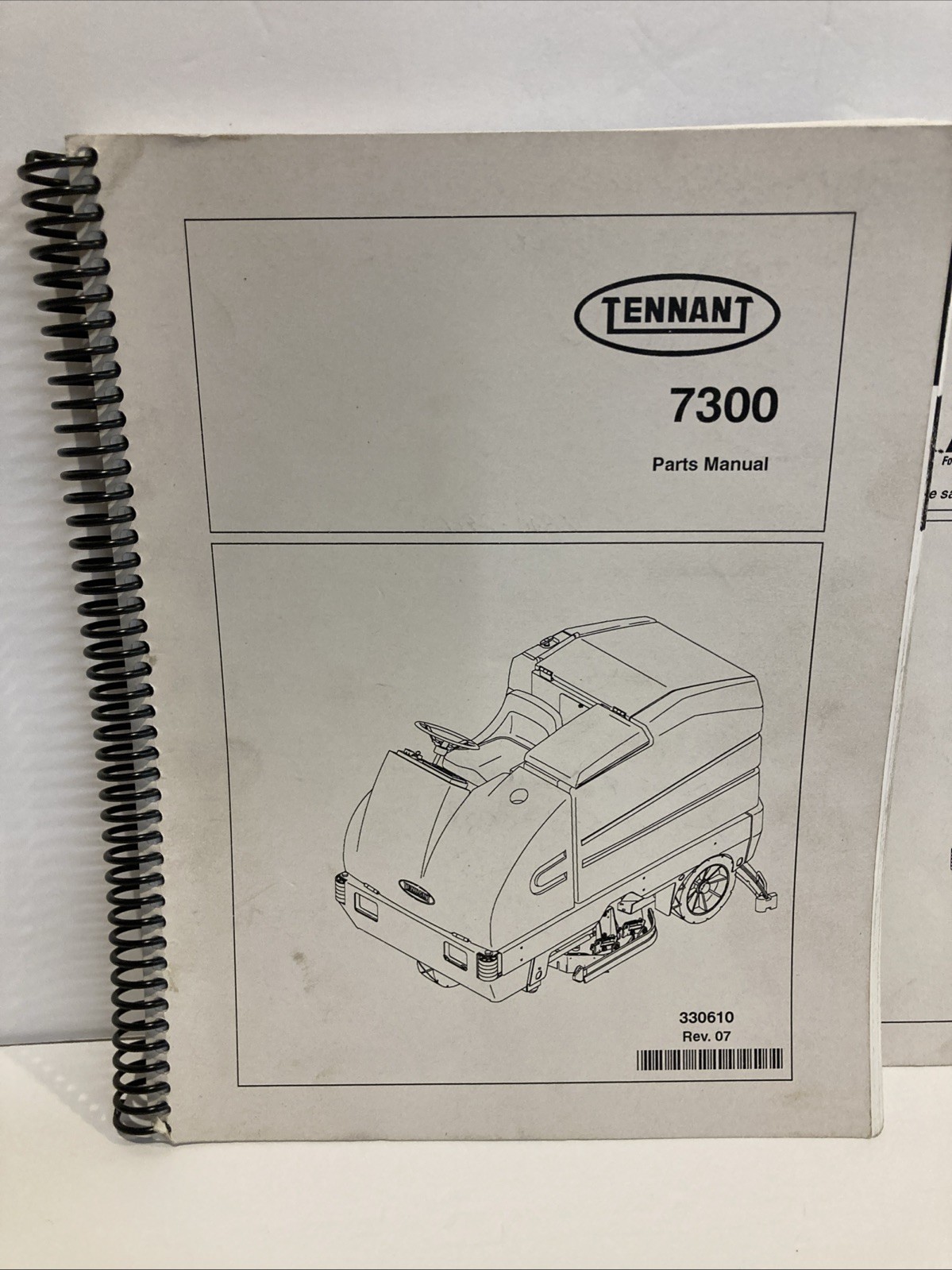 Tennant 7300 Parts And Operators Manual