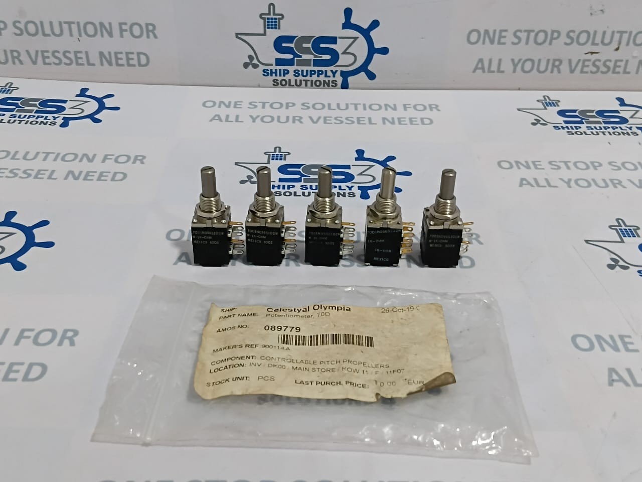 Allen Bradley 70D1N056S102W MOD POT Potentiometer W-1K-OHM Mexico 9002