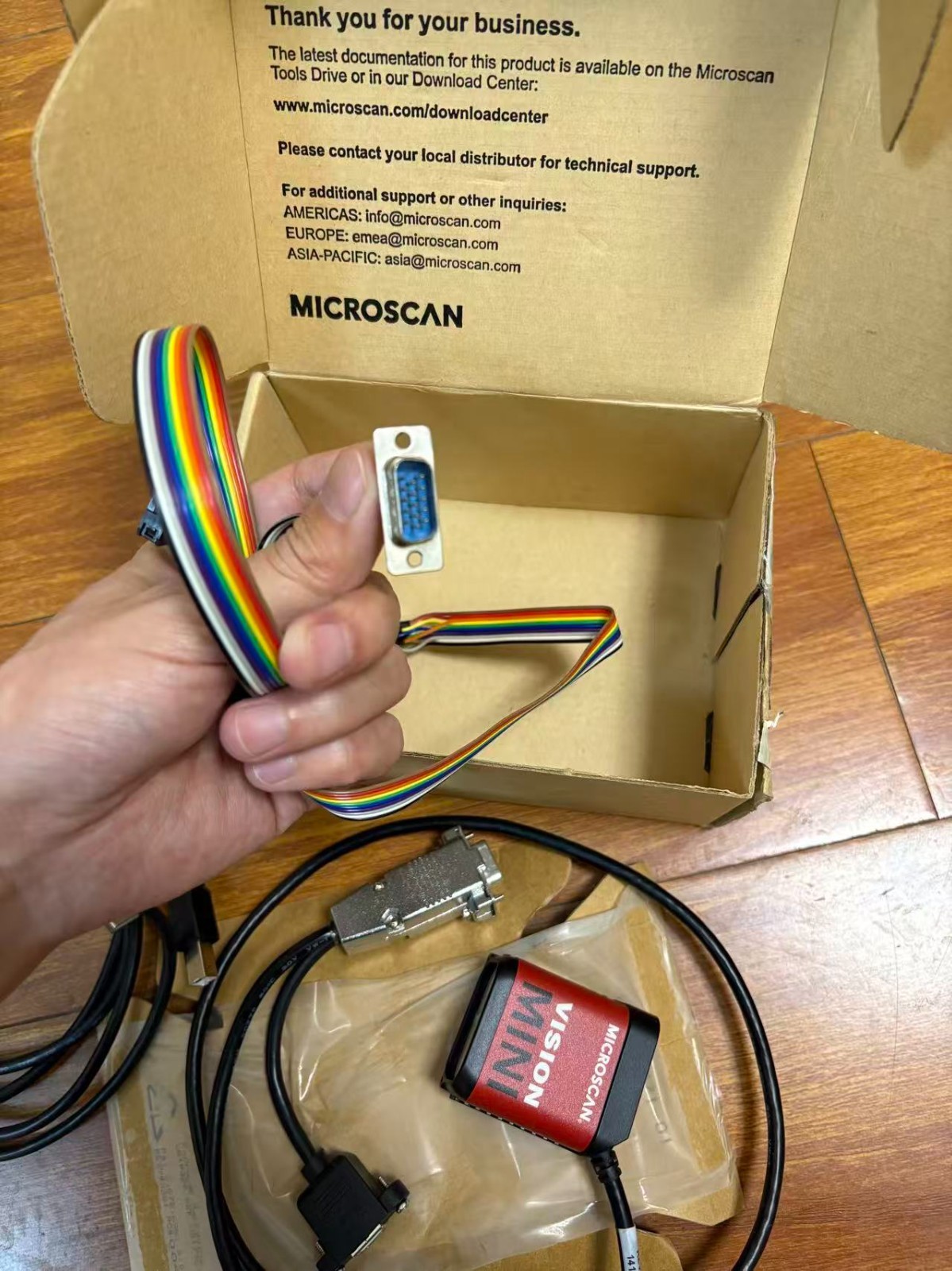 Microscan GMV-6300-2200G Mini Hawk Fixed Barcode Scanner UPS Worldwide Expedited