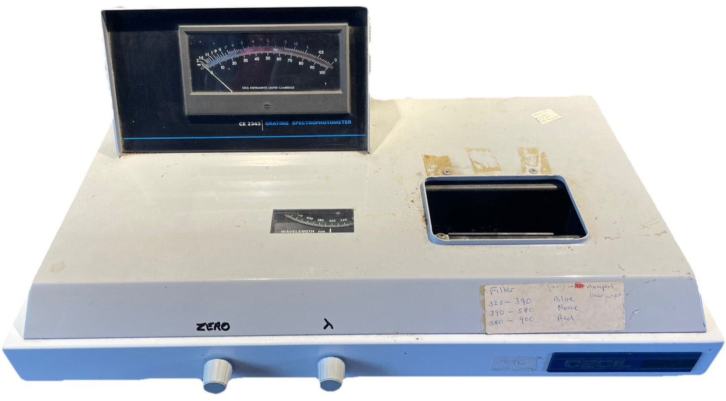 CE 2343 Grating Spectrophotometer – CECIL Instruments – Cambridge – A1