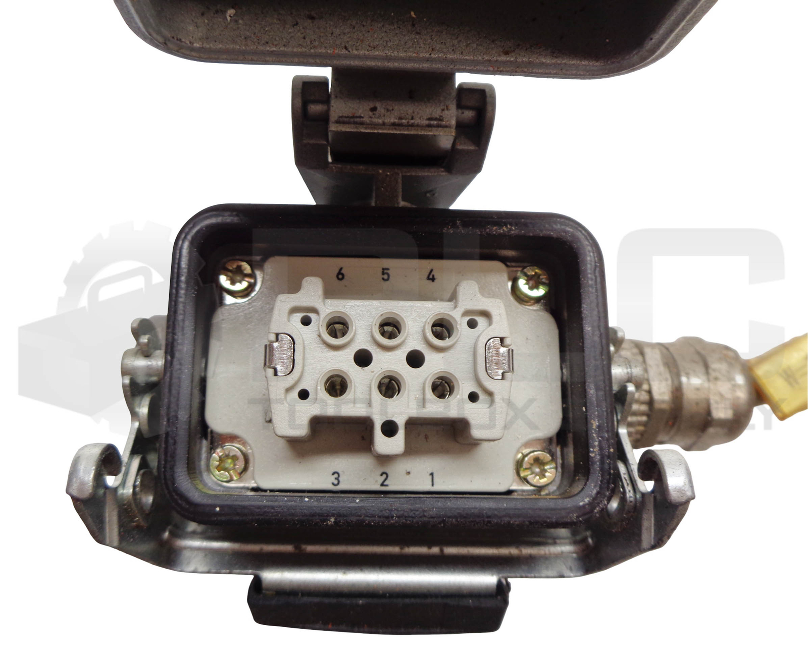 HARTING 19300061255 SOCKET HOUSING W/ 10191000 / H-BE 6 BS 6-PIN CONNECTOR