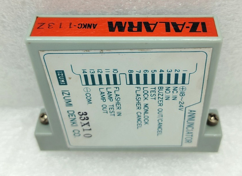 IZUMI DENKI IZ-ALARM ANKC-113Z 33X10 ANNUNCIATOR LOT OF 5 PCS USED FAST SHIPPING