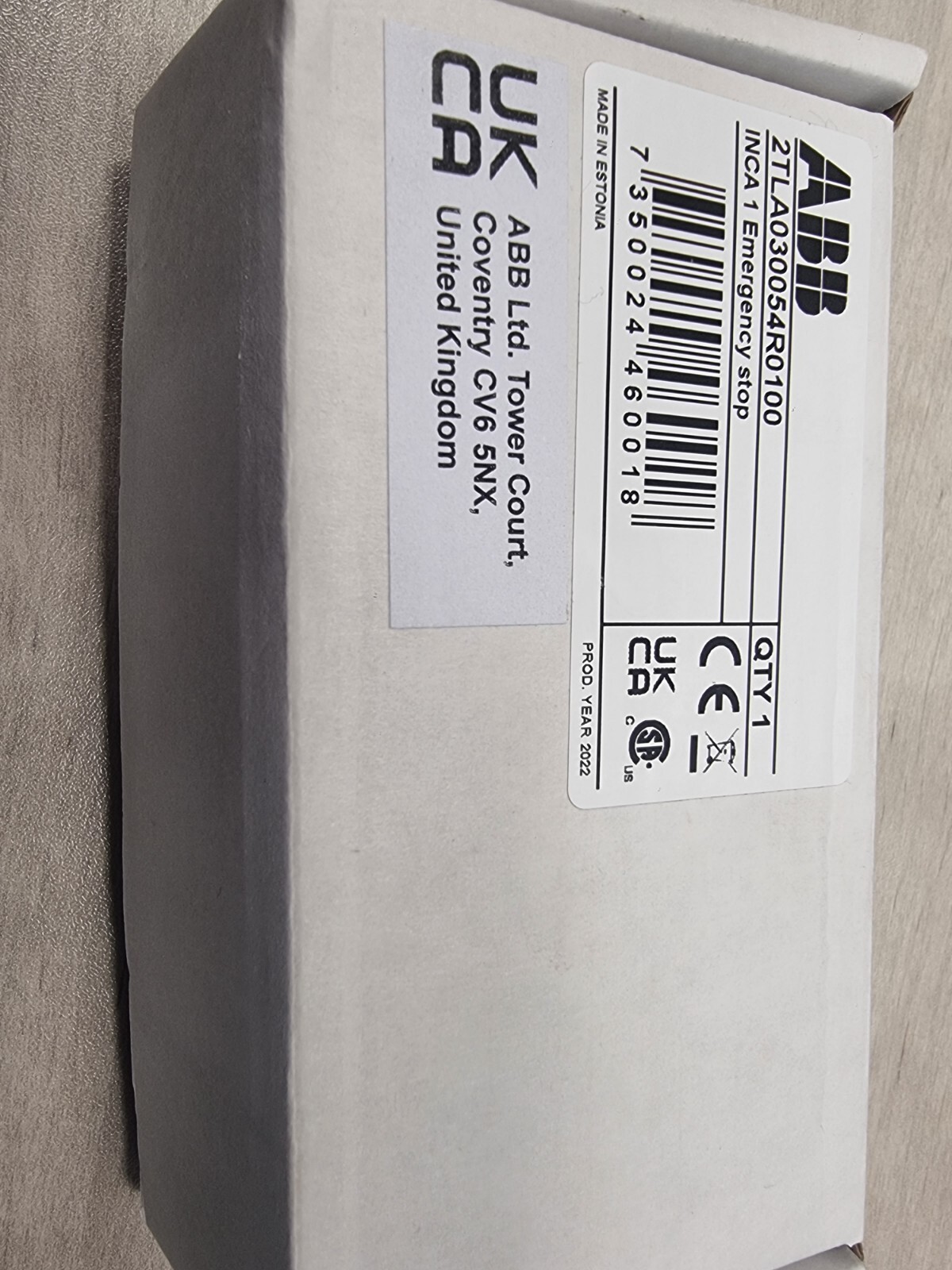 1PCS NEW FOR ABB power switch button 2TLA030054R0100 original Inca 1 Emergency