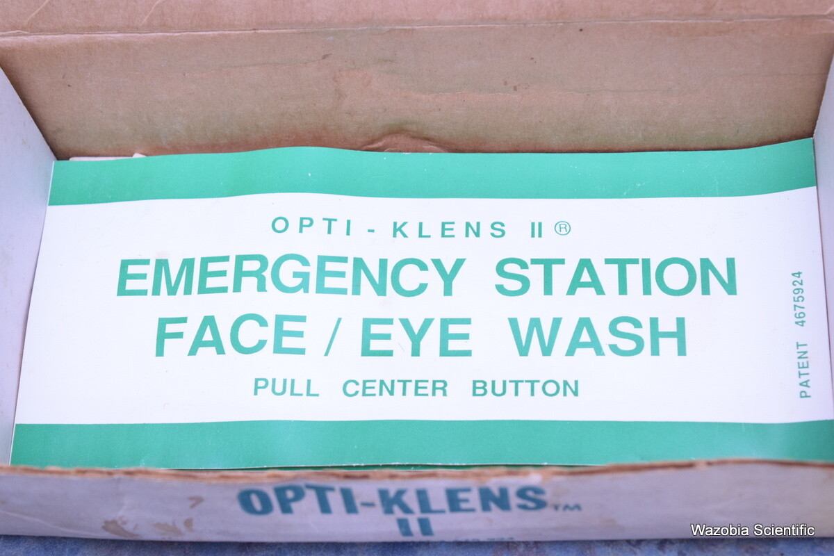 OPTI-KLENS II EYEWASH FOUNTAIN FAUCET MOUNTED EMERGENCY EYEWASH