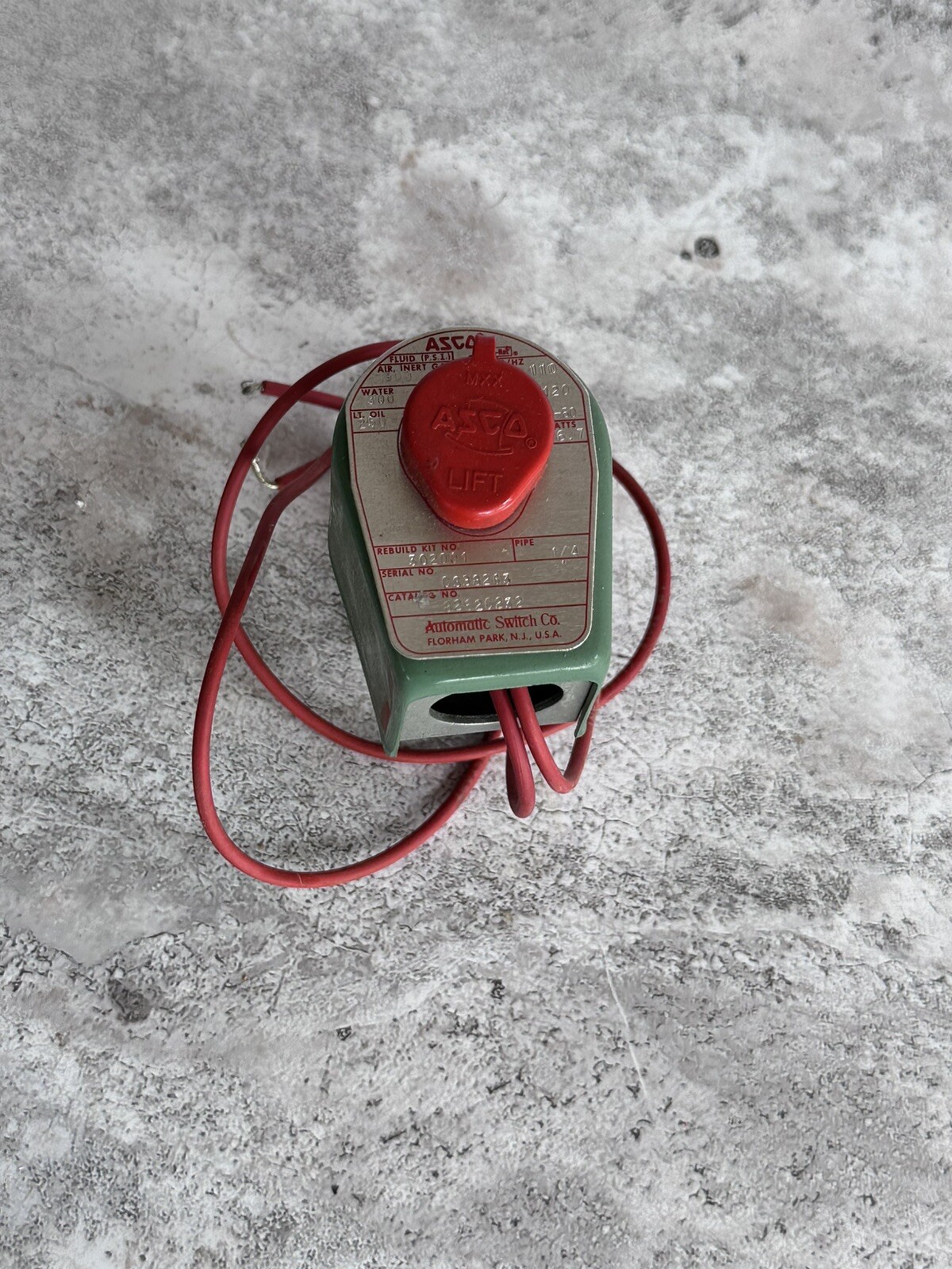 ASCO 8262C232 110/120V 300PSI 1/4″