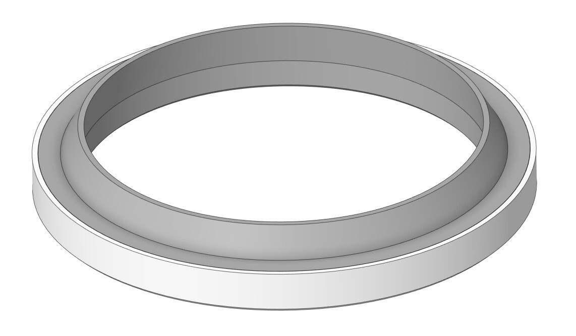 MCW-38X50X7 – MCW Wiper Ring with an ID 38.000 X OD 50.000 X Height 7.000