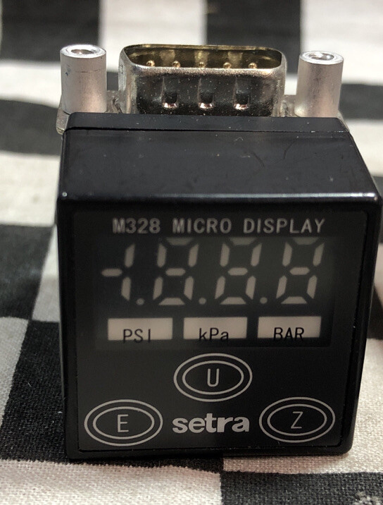 Setra Pressure Sensor Transducer, 328GL3ADENS, M328 MICRO DISPLAY, Lot of 4