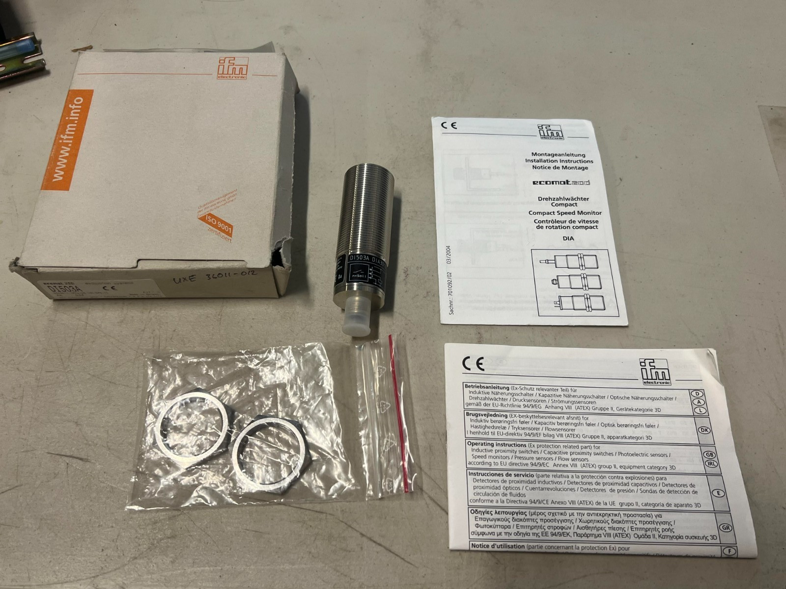 Efector DI503A DIA3010-ZPKG/US-100-DPS/3D/5S New NIB read description