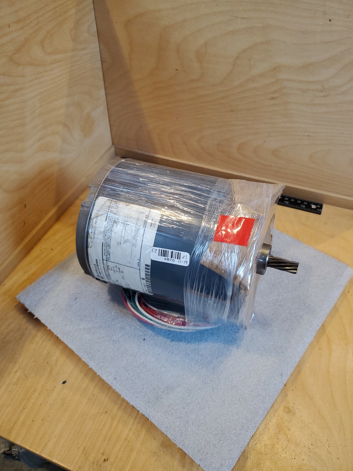 1/4HP 1725PRPM GENERAL ELECTRIC 5KH39QN9621HT SINGLE PHASE MOTOR USED *USA*