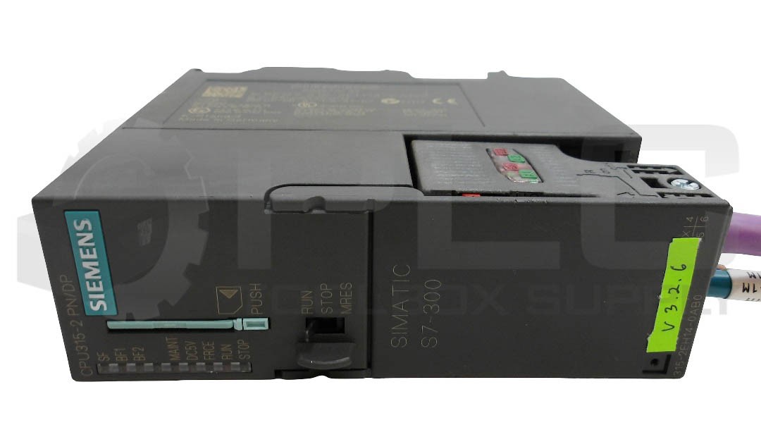 SIEMENS 6ES7 315-2EH14-0AB0 CPU MODULE W/ 6ES7 972-0BB52-0XA0 BUSCONNECTOR