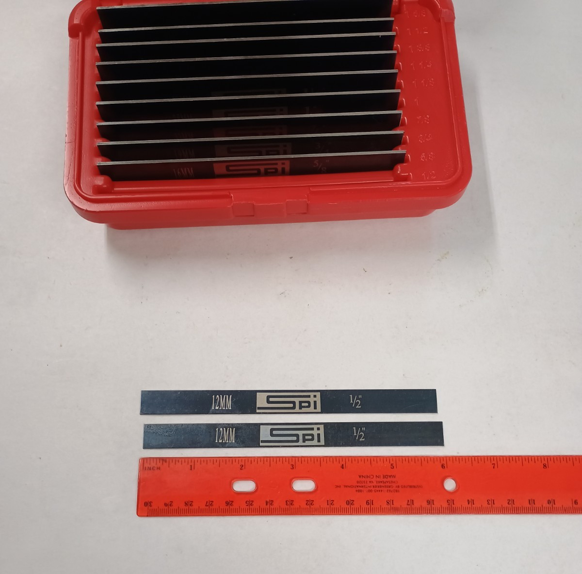 SPI 98-417-9 Thin Parallel Set 6″ Long 1/32 thick 1/2 to 1-5/8 10 pr 20 pcs