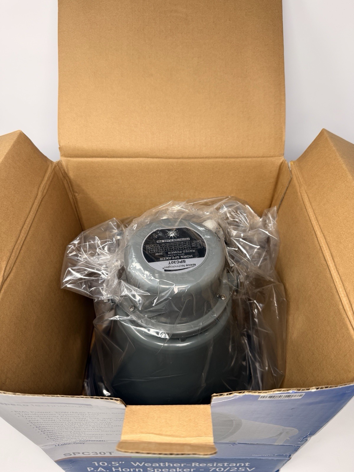 Speco Technologies SPC30T Weatherproof Speaker PA Horn