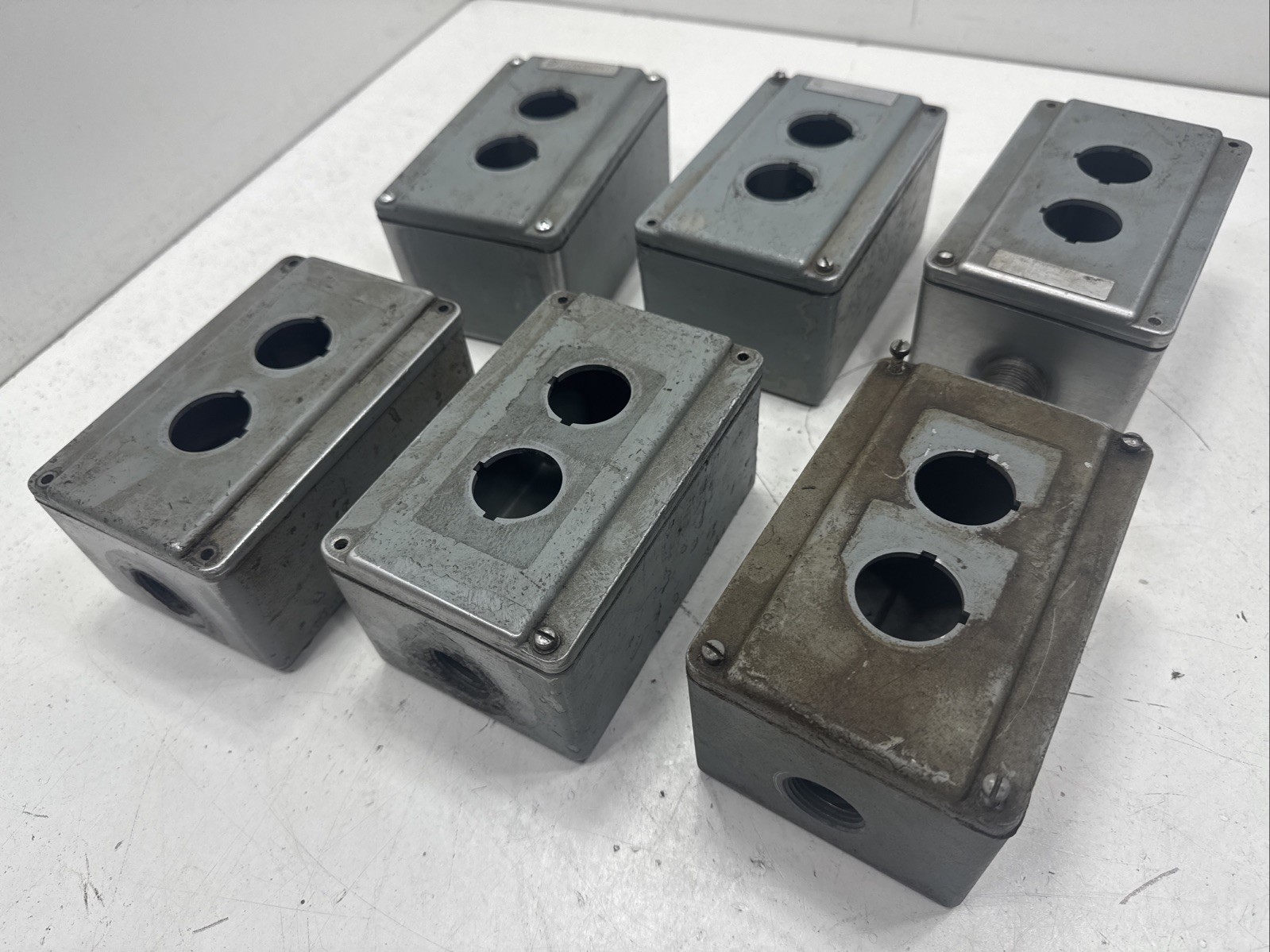 (Qty.22) Allen-Bradley, Hoffman, Stahlin On/Off Push Button Control Enclosures
