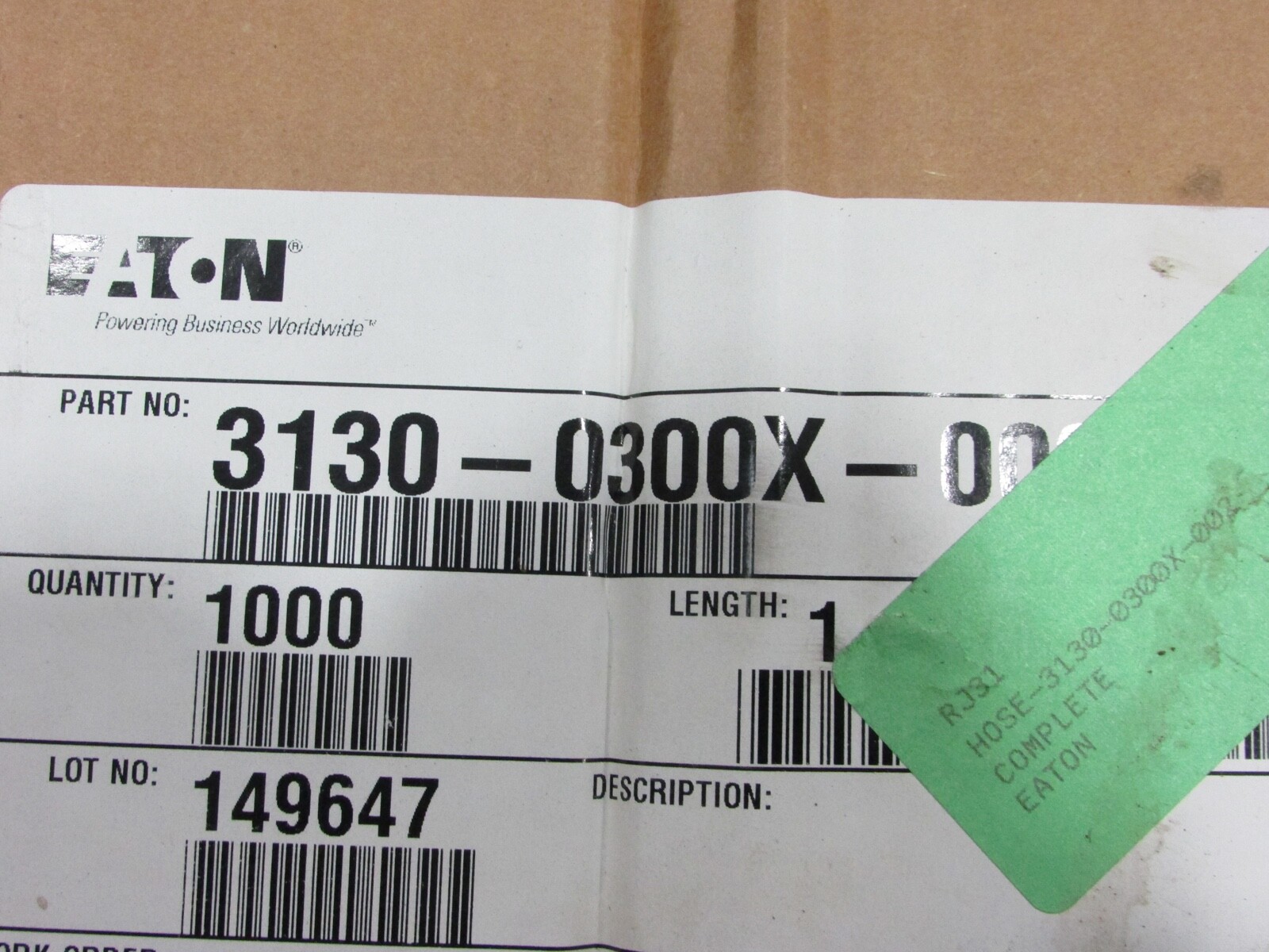 EATON 3130-0300X-002 TRITAN 3/16″ SAE 100R7 3000 PSI HYDRAULIC HOSE, by the FOOT