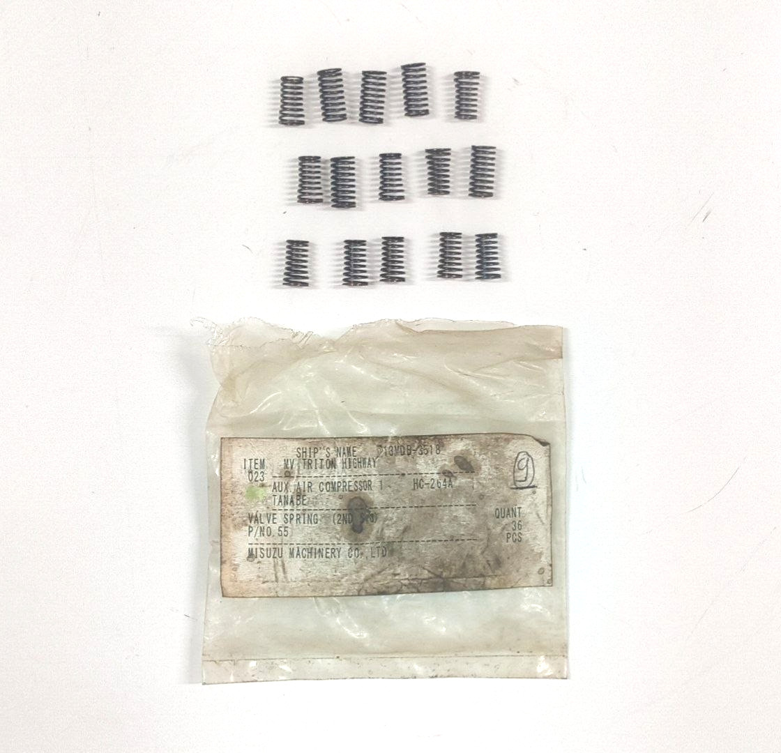 Valve Spring P/N 55 For Tanabe HC-264A Air Compressor Spare Parts (PACK OF 14)