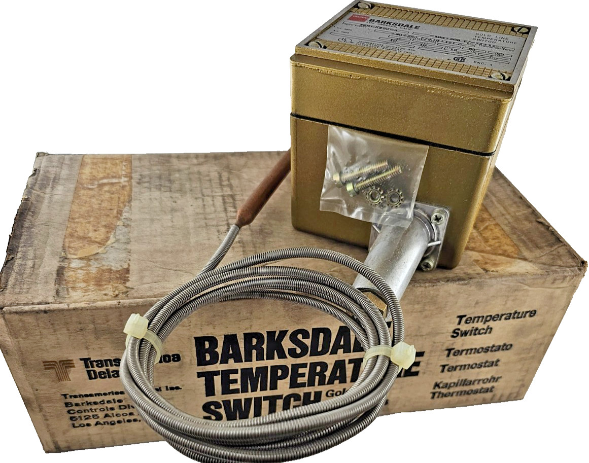 Barksdale T2H-K250-A Temp Switch -100 to 300°F Gold Line 0.3A@250DC 2A@600AC