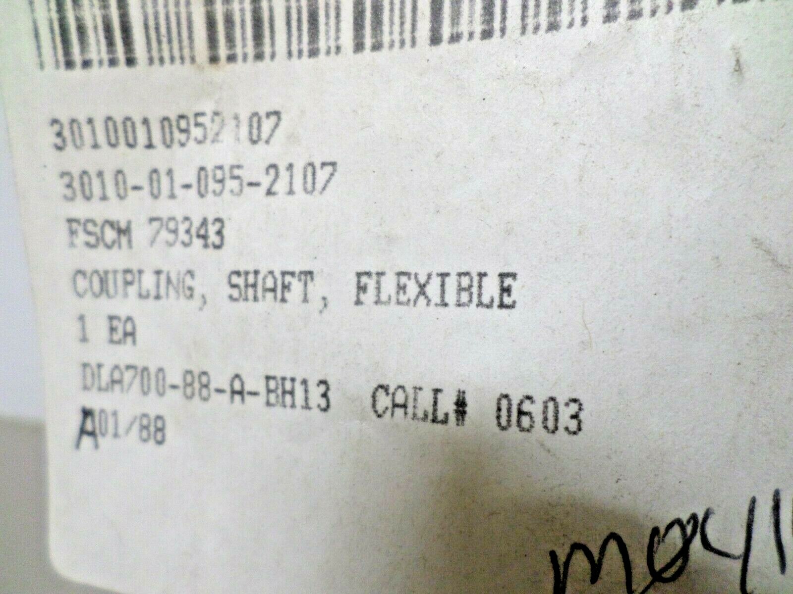 Honeywell 2500223-1 Flex Coupling NSN 3010-01-095-2107