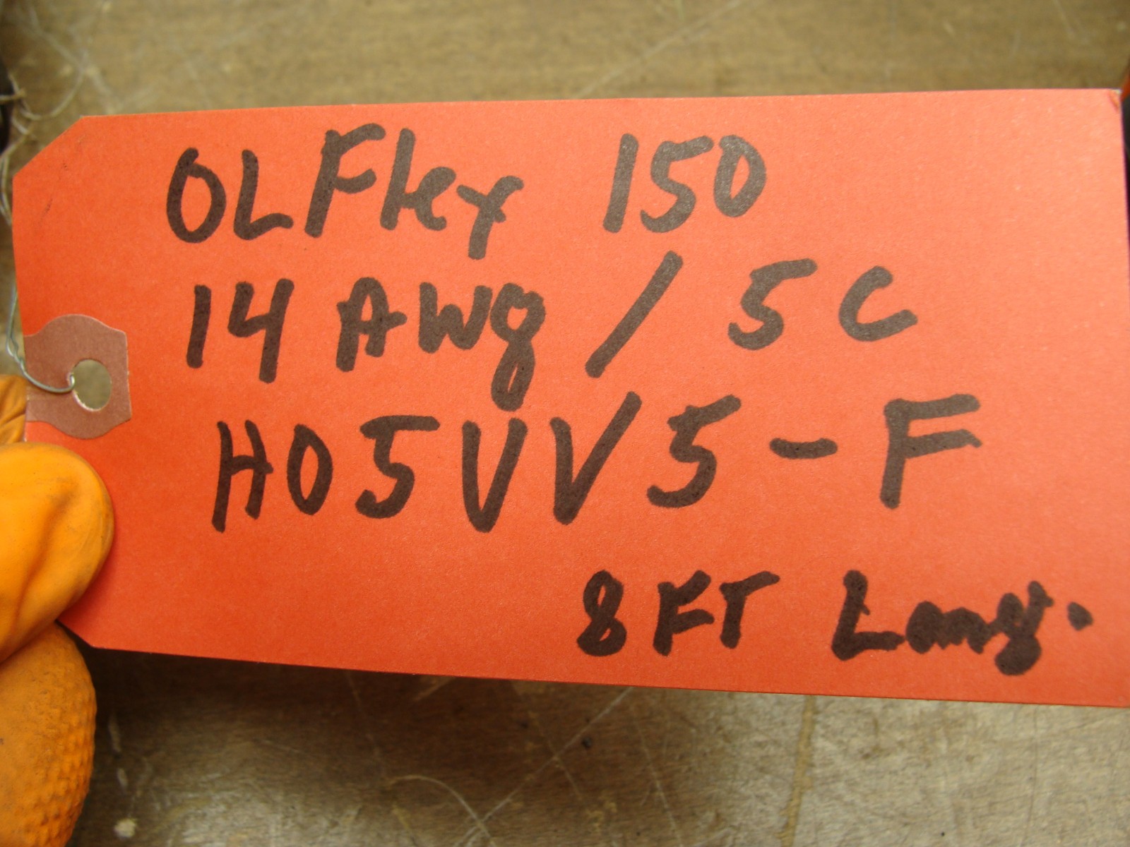 LAPP OLFLEX UNSHIELDED INDUSTRIAL CONTROL CABLE H05VV5-F 14AWG 600V 8 FEET