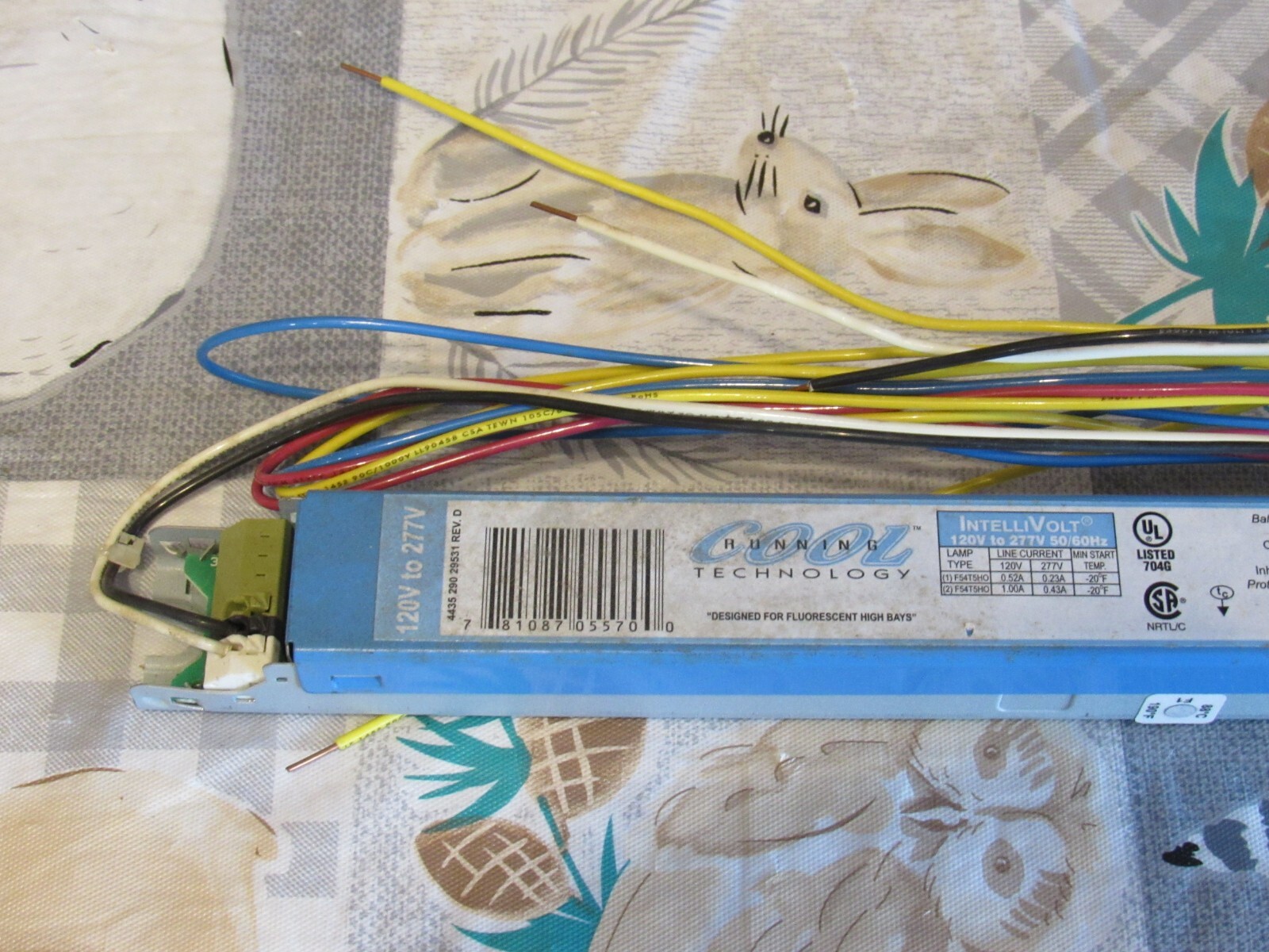 Philips Advance Electronic Ballast ICN2S54D Centium 120V-277V 50/60H ICN-2S54-D